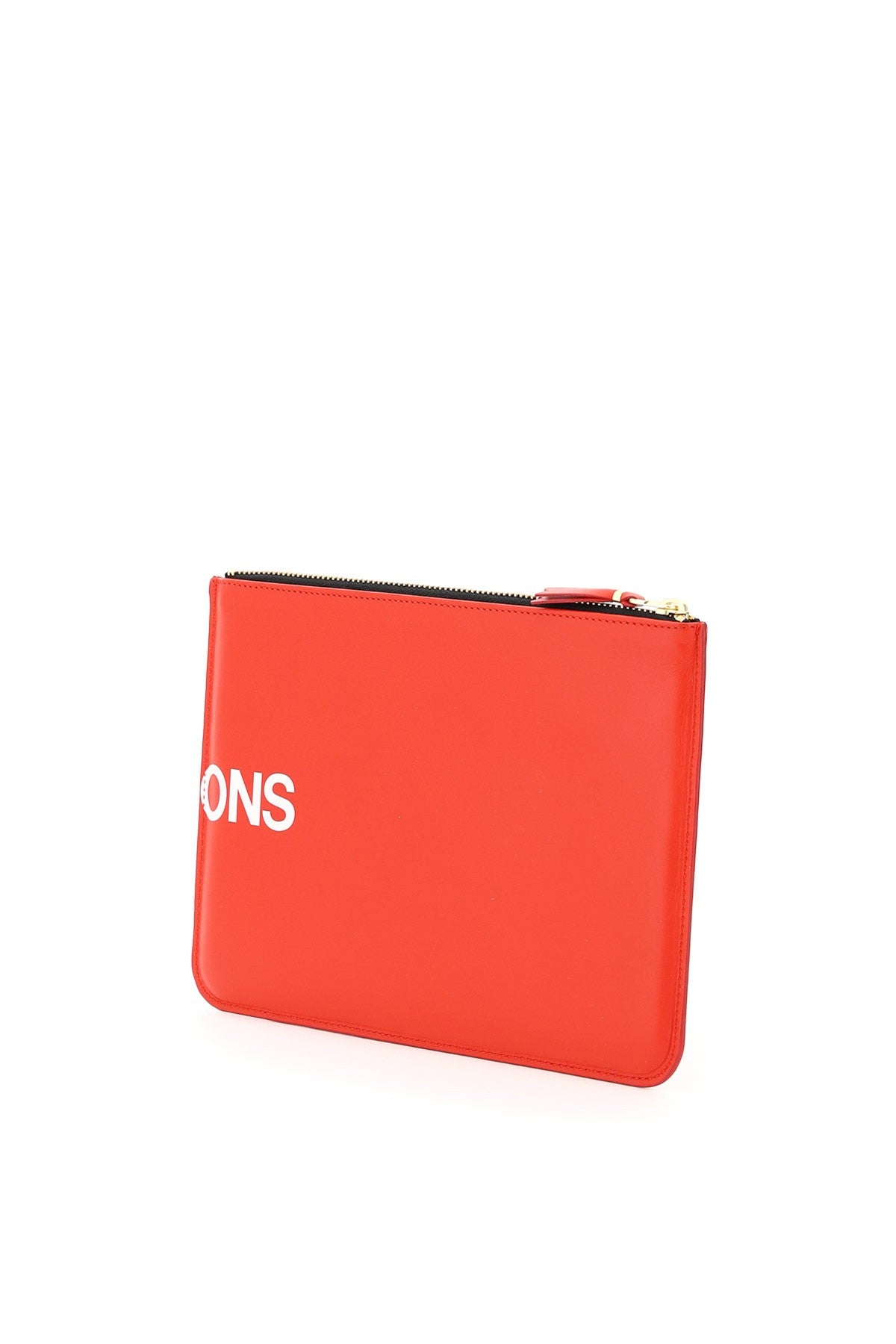 leather pouch with logo