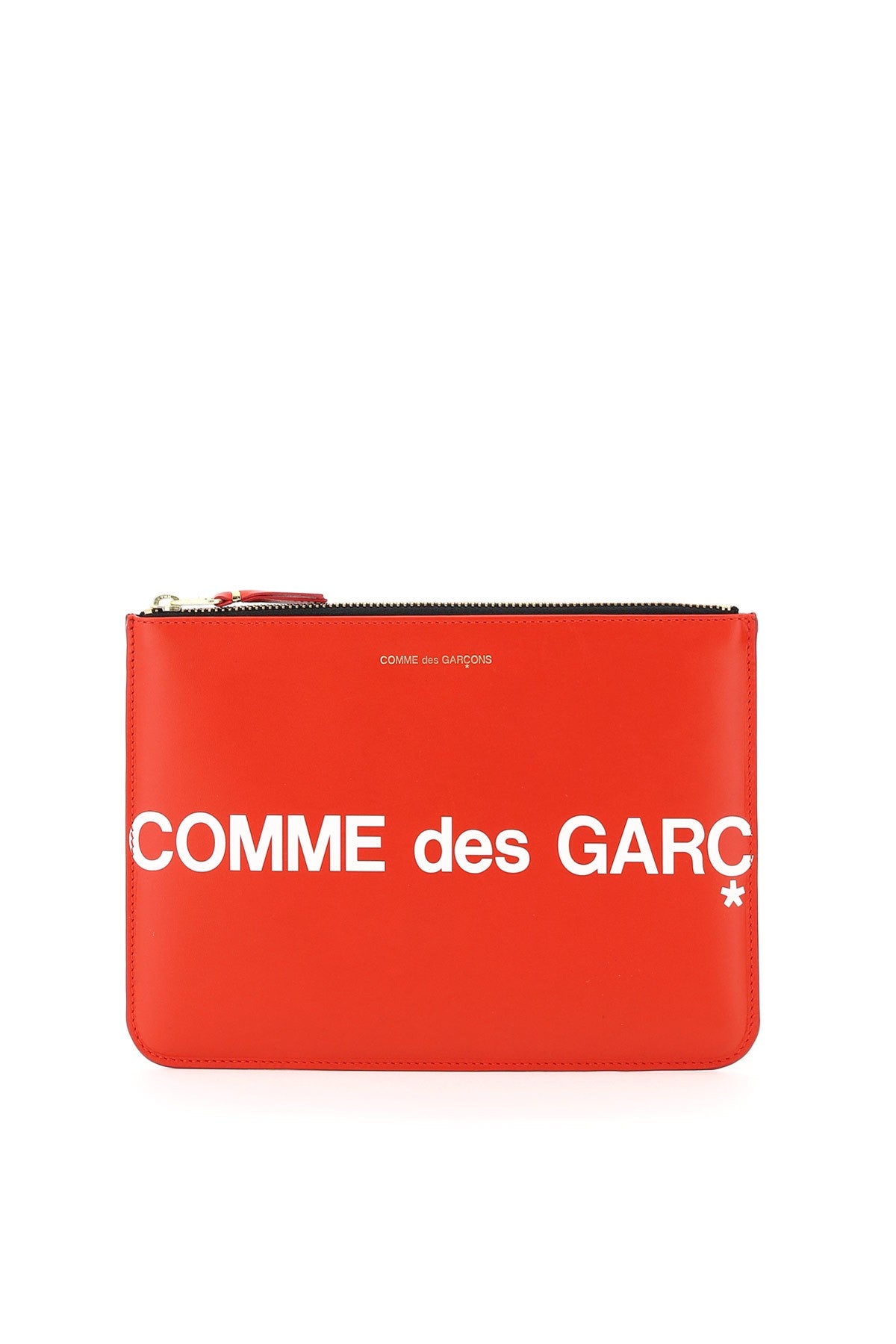 leather pouch with logo